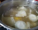 Hình bước làm 1 của món Bánh canh hẹ Phú Yên