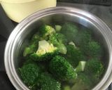 A picture of step 2 of Christmas tree salad.