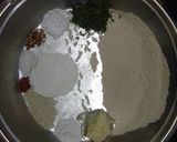 A picture of step 1 of Masala cookies.