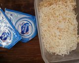 Foto langkah ke 5 dari resep Ketan Susu Keju Kurma Simpel.