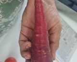 A picture of step 1 of Chatpata salad.
