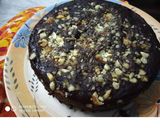 A picture of step 8 of Chocolate banana walnut cake.