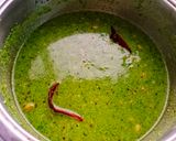 A picture of step 5 of Dana Muthia nu Shaak.