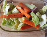 A picture of step 3 of Pork with cider and veg.