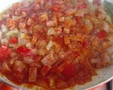Foto del paso 2 de la receta Judías verdes encebolladas con pimiento rojo