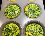 A picture of step 5 of Spinach Breakfast Muffins.