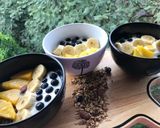 A picture of step 6 of Granola bowl with assorted fruits and plain yorghut..#eldoretbreakfastcontest.
