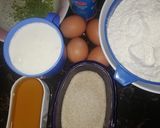 A picture of step 1 of Lemon cake#charityrecipe#4 week challenge.