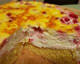 Pas rețetă Cheesecake cu coacăze roșii și aluat pufos (gluten free) 6 fotografie