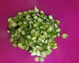 A picture of step 1 of Okra and beef stew.