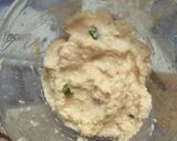 A picture of step 5 of Urad kadhi with rice.