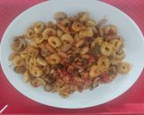 Foto del paso 2 de la receta Tortellinis de Carne con pollo, Pimientos y Champiñones