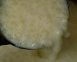 A picture of step 3 of Sabudana jaggery kheer.