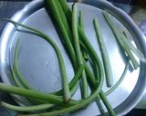 A picture of step 1 of Colocasia Stem Fritters /Arbi Ke Danthal ke Pakode.