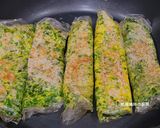 A picture of step 8 of Chive and Rice Paper Egg Pancakes.
