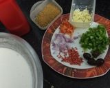 A picture of step 3 of Pizza Dosa.