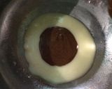 A picture of step 6 of Eggless Marble Cake.