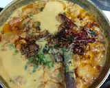 A picture of step 3 of Kadi pakora.
