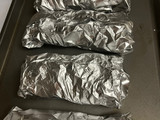 Baked Salmon Foil dengan sayuran