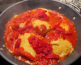 Foto del paso 6 de la receta: Bacalao rebozado con tomate y pimientos asados