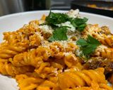 รูปขั้นตอนการทำที่ 9 ของ Pasta alla Vodka พาสต้าครีมวอดก้า