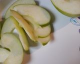 A picture of step 1 of The Apple Sandwich.