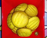 A picture of step 2 of Eggless custard cookies.