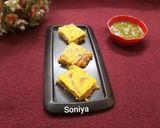 बेसन चीला सैंडविच (besan cheela sandwich recipe in Hindi) रेसिपी चरण 7 फोटो