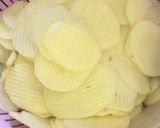 A picture of step 1 of Homemade potato chips with only 2 ingredients / homemade aloo papad.