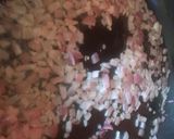 A picture of step 1 of Chinese fried rice.