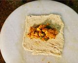 A picture of step 3 of Baked Matar Paneer Bread Pockets.