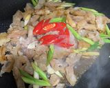 蒜苗炒牛筋的食譜步驟5照片