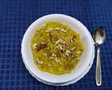 A picture of step 2 of Pineapple Sheera or Halwa.