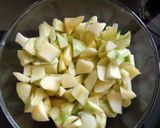 A picture of step 2 of Mango pickle with asafoetida.