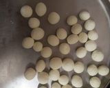 A picture of step 7 of Angoori Chhena  rasmalai.