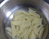 A picture of step 1 of French fries 🍟.