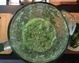 A picture of step 3 of Raw Salsa Verde.