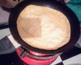 A picture of step 6 of Chapati's#Themechallenge.