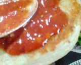 A picture of step 2 of Pizza Burger.