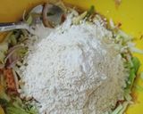 A picture of step 2 of Veggies pancake.