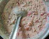 A picture of step 3 of Bread chilla.