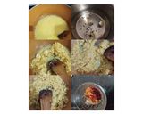 A picture of step 2 of Moong Dal Halwa.