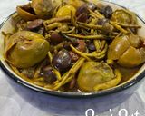 A picture of step 5 of Rajasthani Ker Sangri.