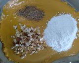 A picture of step 3 of Besan ladoo.