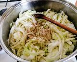 Egyszerű párolt káposzta recept fázis 2 fotója