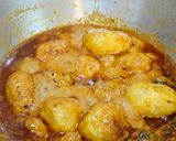 A picture of step 6 of Kashmiri dum aloo.