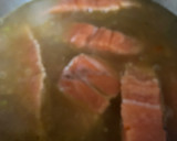 Foto del paso 15 de la receta: Bullabesa de salmón y gambones, con verduras del hortet
