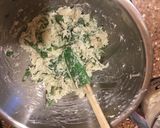 A picture of step 4 of Skillet Pizza with Crab for one.