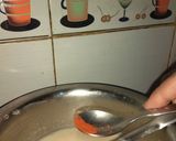 A picture of step 3 of Kesar-Pista ice cream for contest.
