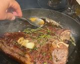 A picture of step 4 of Garlic and thyme T-bone steak #CookEveryPart.
